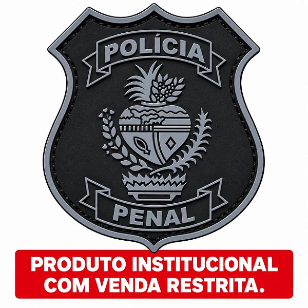 PATCH EMBORRACHADO BRASÃO POLICIA PENAL GOIÁS