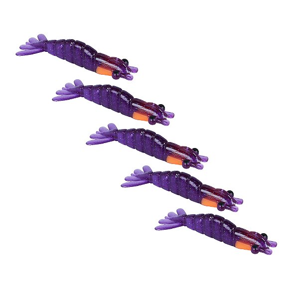 Isca Camarão Artificial tamanho 8cm com 5 und - Alligator Pro F