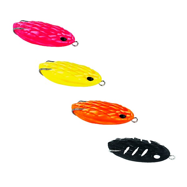 Kit Isca Artificial Frog P/ Traíra Big Snake Cores Sólidas - Turbo Iscas