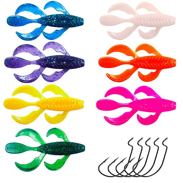 Kit Isca Artificial Soft Sheeva - Kreatur Soft Baits