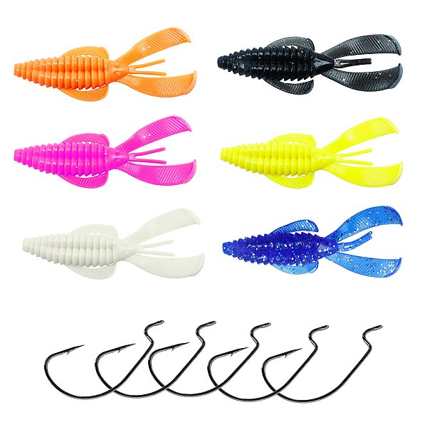 Kit Isca Artificial Pesca de Traíra Rage Bug - Alligator Pro Fishing