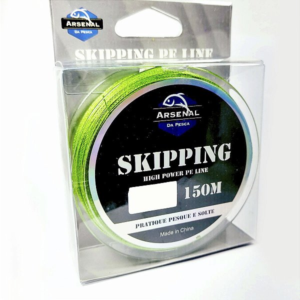 Linha Multifilamento Skipping x4 150m Verde - Arsenal da Pesca
