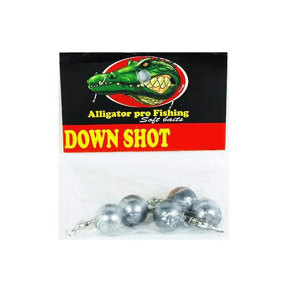 Chumbo para pesca Down Shot - Pct 5 und - Alligator Pro Fishing
