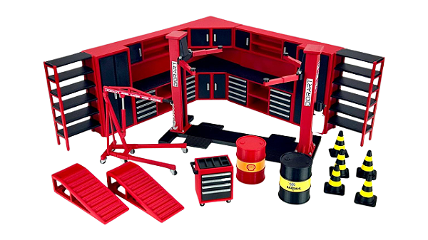 Kit Miniaturas Oficina Escala 1:24 - 17 Itens