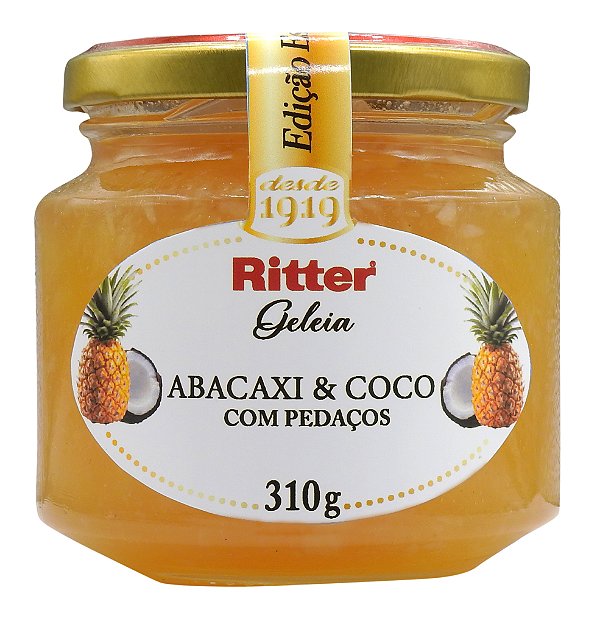 Geleia Tradicional de Abacaxi com Coco 310g
