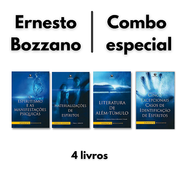 Combo Ernesto Bozzano - 4 livros