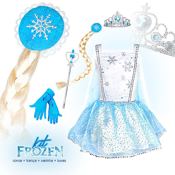 Kit Elsa Frozen Curta