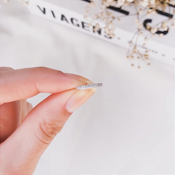 Piercing Fake Cravejado Prata 925