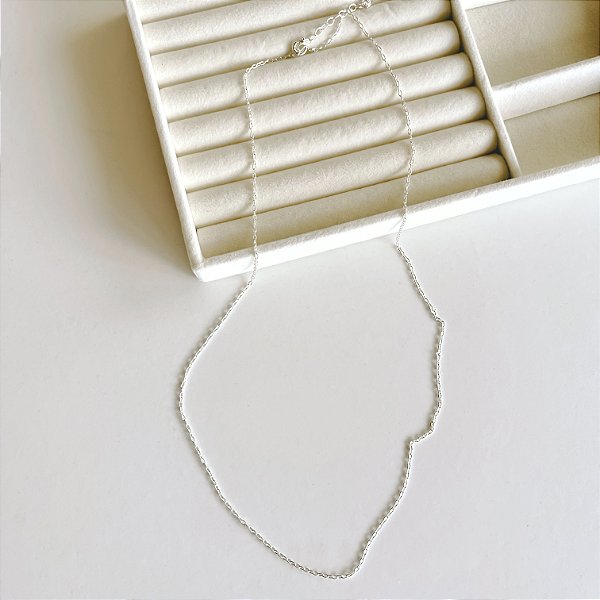 Corrente Cadeado 2mm - Prata 925