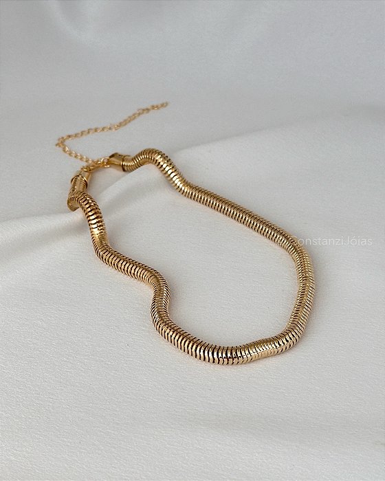 Colar Big Snake - Banho Flash