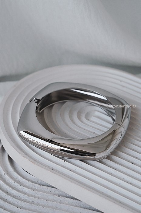 Bracelete Aura Prateado - Banho Flash