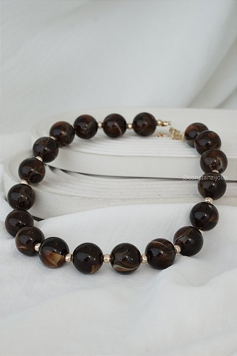 Colar Ambar - Banho Flash