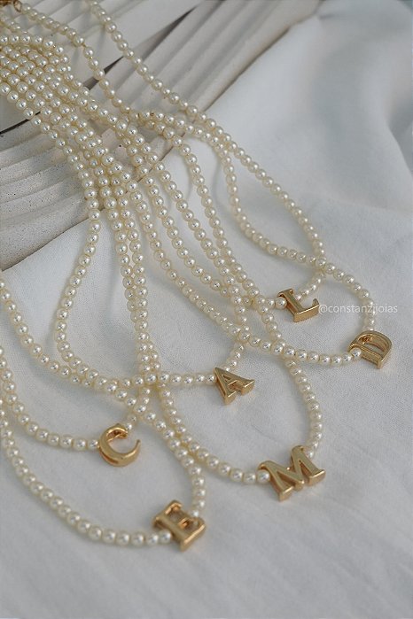 Colar Billie Inicial Letra - Banho Flash