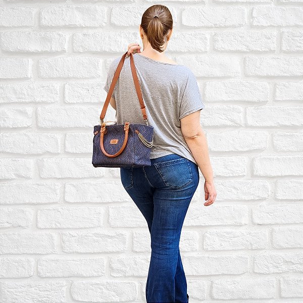 Bolsa Feminina Média Jeans Gabi Camila Prendada