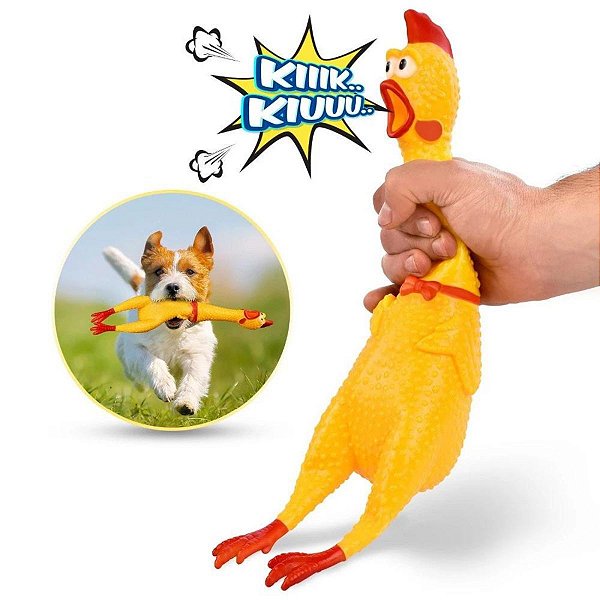 Frango de plástico com Apito 30cm