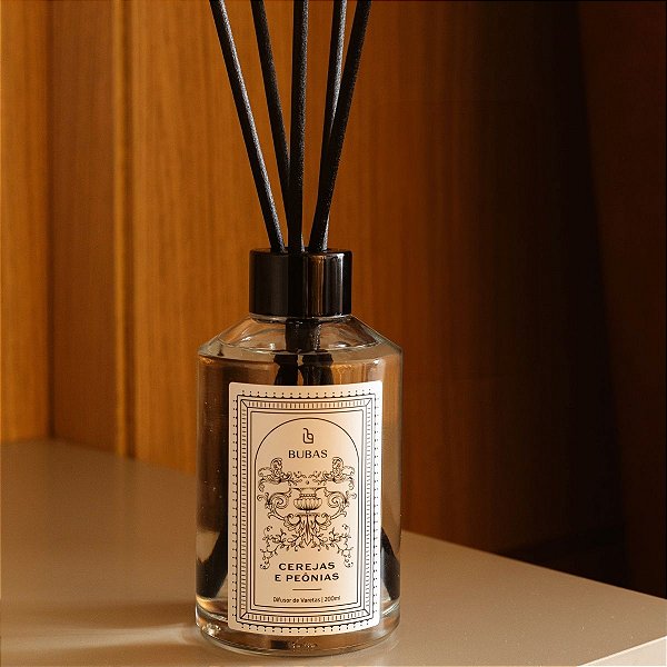 DIFUSOR DE VARETAS 200ml - CEREJAS E PEÔNIAS