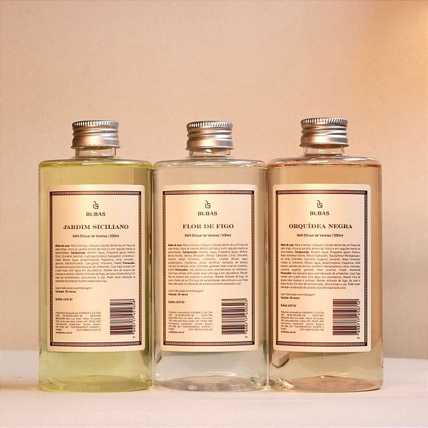 REFIL DIFUSOR DE VARETAS 500ml - LINHA SINGULAR