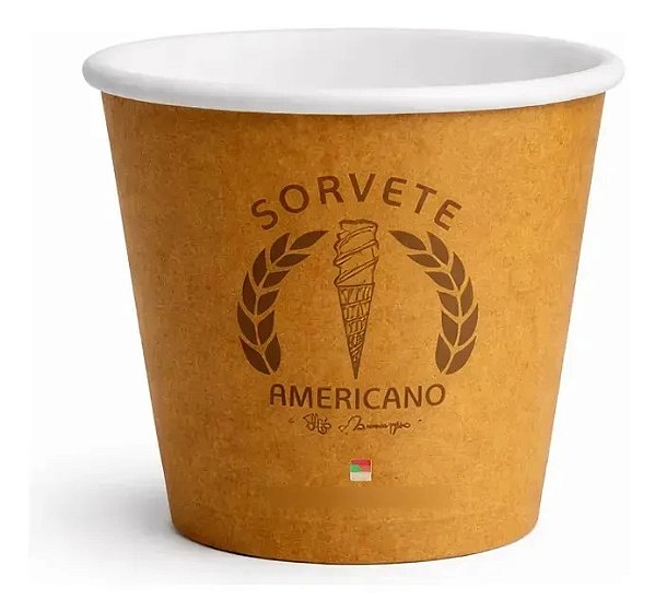 COPO P/ SORVETE ECOLÓGICO 100ML CHAMP'S