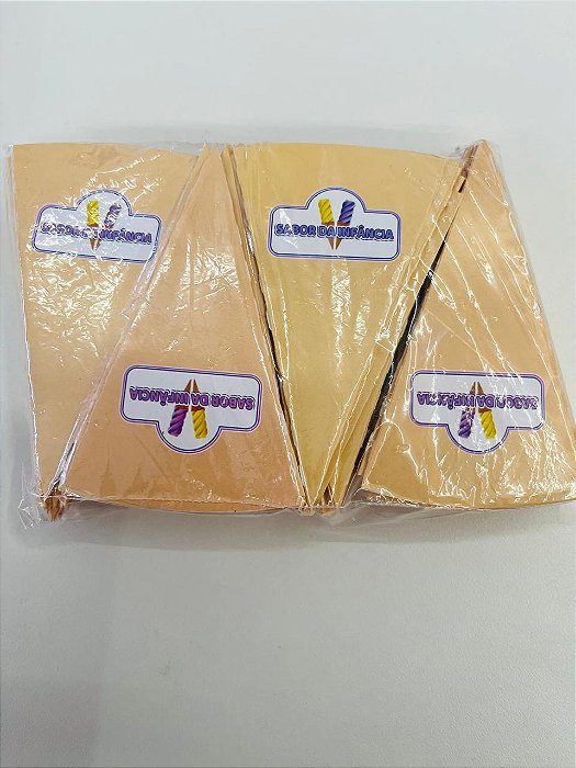 Cones Para Casquinhas Sabor da Infância Bege c/ 200un