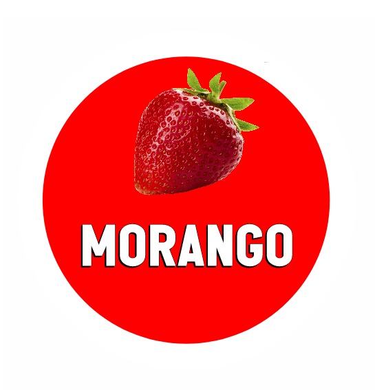 ADESIVO MORANGO PARA GARRAFA