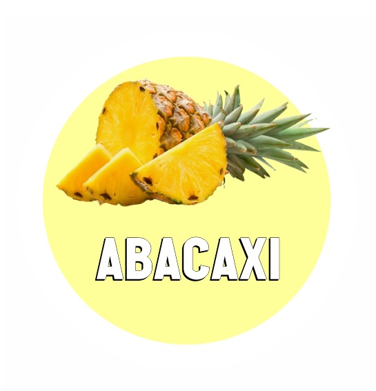 ADESIVO ABACAXI PARA GARRAFA