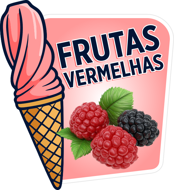 ADESIVO FRUTAS VERMELHAS PARA GARRAFA