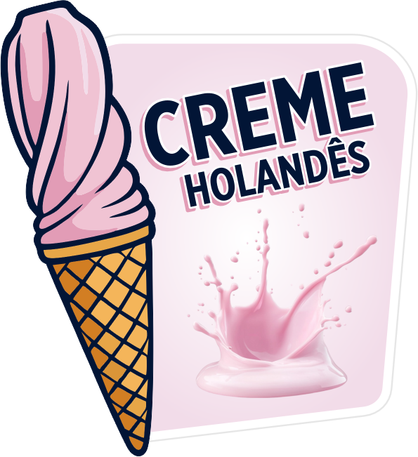 ADESIVO CREME HOLANDÊS PARA GARRAFA