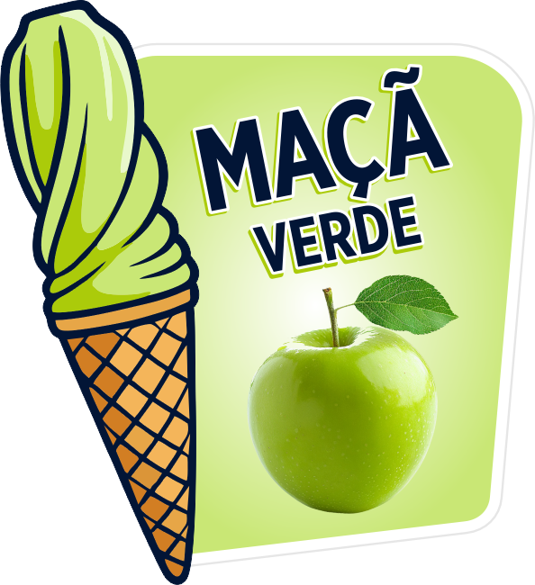 ADESIVO MAÇÃ VERDE PARA GARRAFA