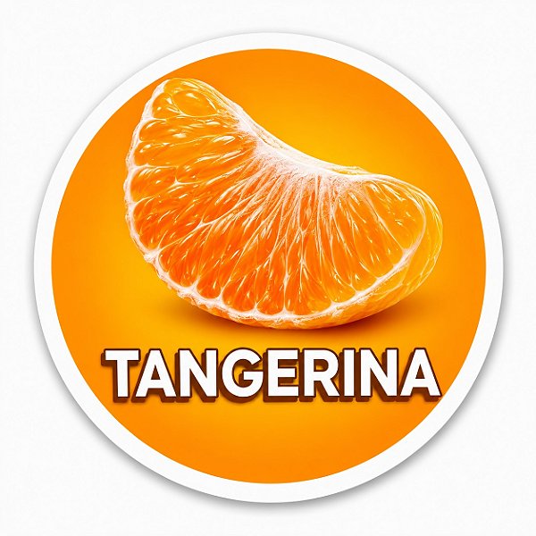 ETIQUETA AUTOADESIVA P/ GARRAFA CHAMP'S - TANGERINA