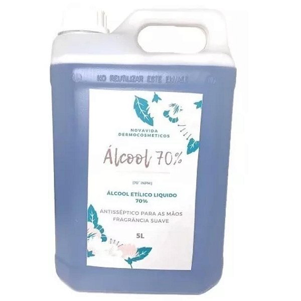 Álcool 70 % Líquido Perfumado Lavanda 5Litros