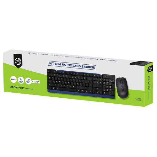 KIT SEM FIO TECLADO E MOUSE