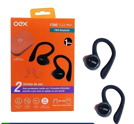 FONE DE OUVIDO BLUETOOTH OEX