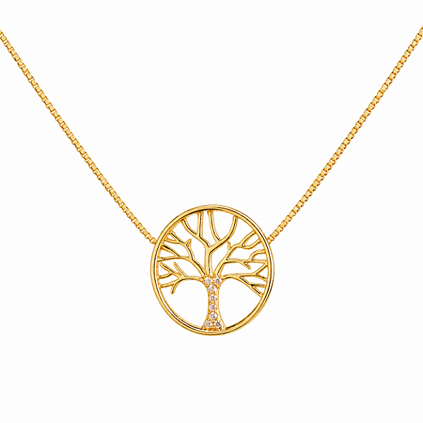 Colar Árvore da Vida - Banhado a Ouro 18K