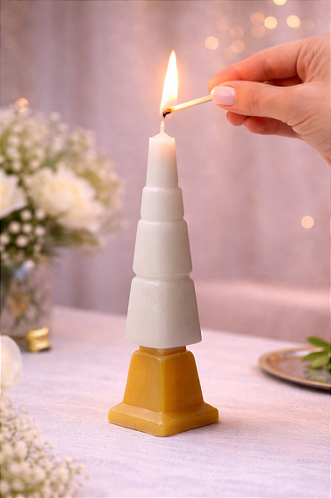 Vela Havdalá Alef - Amarelo