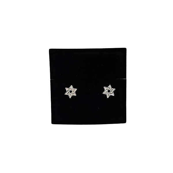 Brinco Estrela de David - Prata 925