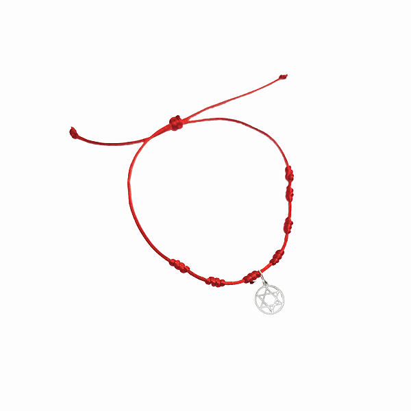 Pulseira vermelha - estrela de David