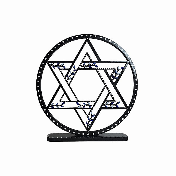 Estrela de David de mesa - Azul