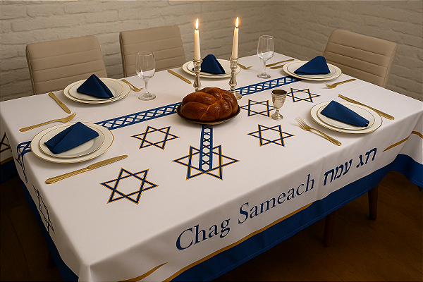 Toalha de Mesa - Chag Sameach