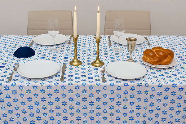 Toalha de Mesa - Estrelas de Davi