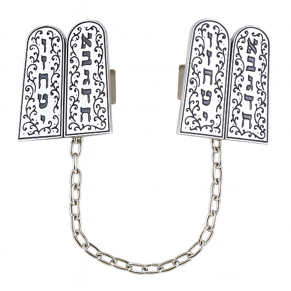 Prendedor de Talit - Tábuas da Lei