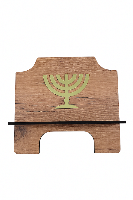 Suporte de Livro em Madeira - Menorá