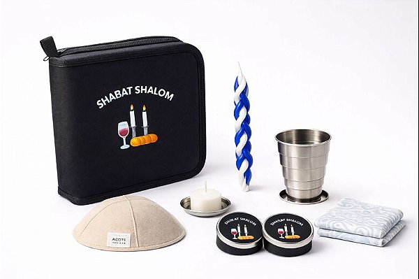 Kit Viagem de Shabat – Completo, Prático e Portátil