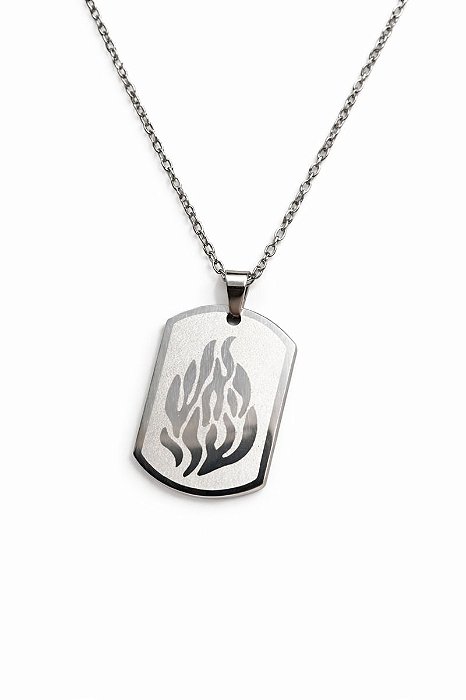 Colar com Pingente da Chama