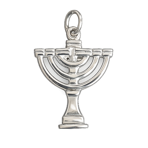 Pingente de Menorá em Prata 925