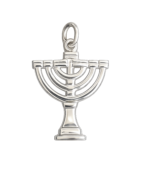 Pingente de Menorá em Prata 925