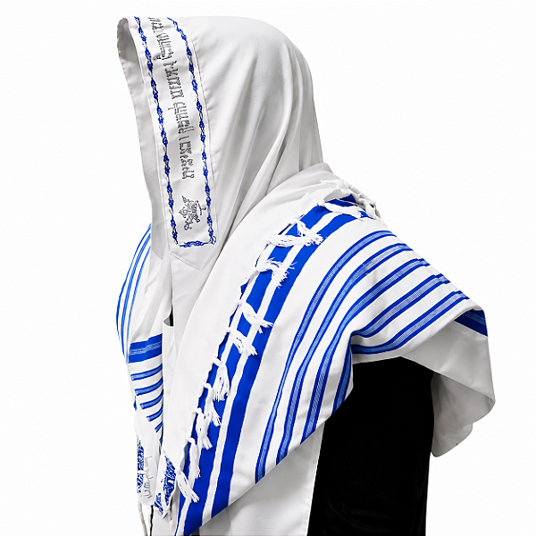 Talit Gadol Kosher Acrilã - 1,40 x 1,90 m