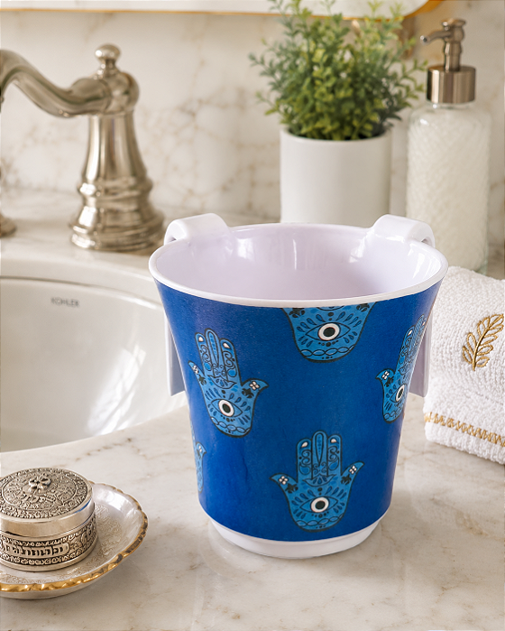 Caneca de Netilat Yadaim Hamsa - Melamina