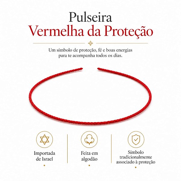 Pulseira Vermelha da Proteção - Israel