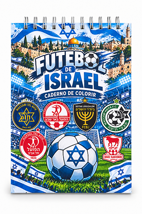 Caderno de Colorir Futebol de Israel