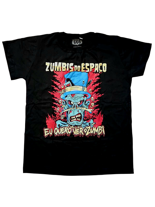 CAMISETA ZUMBIS DO ESPAÇO - EU QUERO VER O ZUMBI
